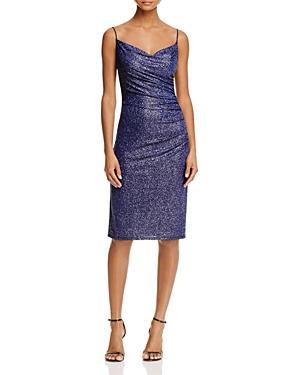Laundry By Shelli Segal Metallic Ruched Dress