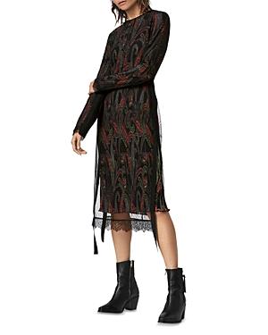 Allsaints Kiara Ossia Paisley Print Dress