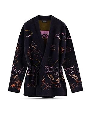 Scotch & Soda Relaxed Fit Jacquard Kimono Sweater