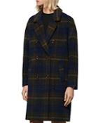 Marc New York Plaid Double-breasted Coat