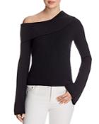 Theory Prosecco Off-shoulder Sweater