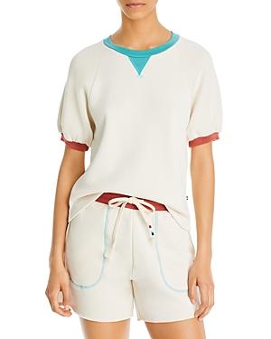 Sol Angeles Puff Sleeve Crewneck Top
