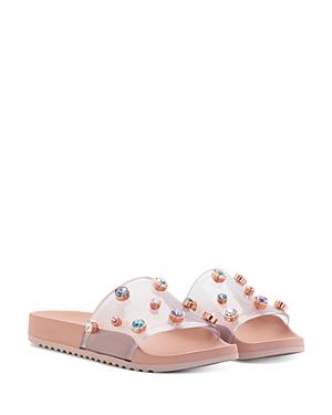 Sophia Webster Women's Dina Multicolor Crystal Embellished Slide Sandals