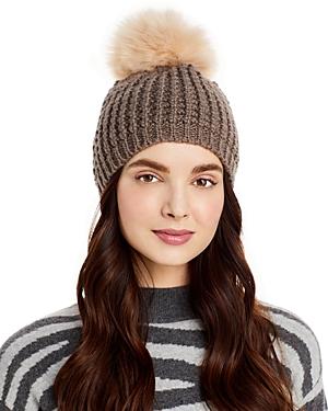 Kyi Kyi Pom-pom Classic Knit Beanie (41% Off) - Comparable Value $65