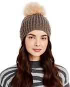 Kyi Kyi Pom-pom Classic Knit Beanie (41% Off) - Comparable Value $65