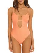 Isabella Rose Sunray Cutout One Piece Swimsuit