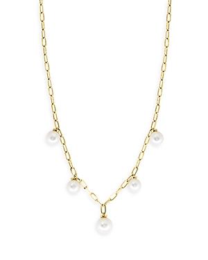 Bloomingdale's Freshwater Pearl Dangle Statement Necklace In 14k Yellow Gold, 18 - 100% Exclusive