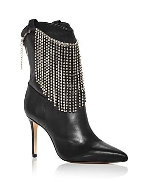 Schutz Women's Hallen Embellished High Heel Booties