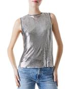 Alice And Olivia Amal Chainmail Sleeveless Top