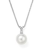 Tara Pearls 18k White Gold Cultured South Sea Pearl & Prong-set Diamond Pendant Necklace, 15