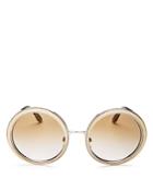Dolce & Gabbana Mirrored Round Sunglasses, 54mm