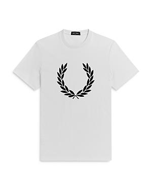 Fred Perry Cotton Flocked Laurel Wreath Graphic Tee