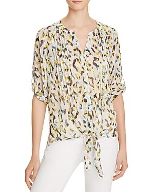 Chaus Pleated Waist Tie Top - Compare At $69