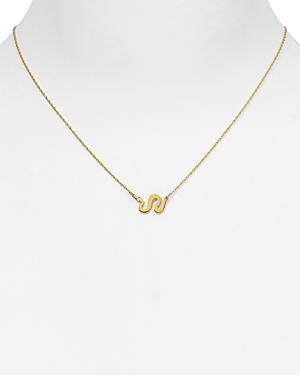 Jennifer Zeuner Alves Snake Pendant Necklace, 14