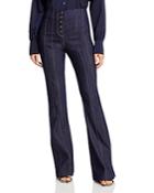 Cinq A Sept Carolina Seamed Flare Jeans In Indigo