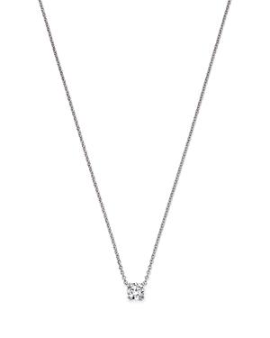 Bloomingdale's Certified Diamond Solitaire Pendant Necklace In 14k White Gold, 0.40 Ct. T.w. - 100% Exclusive