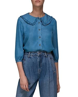 Whistles Collar Detail Denim Shirt