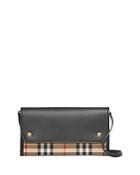 Burberry Vintage Check & Leather Smartphone Crossbody