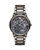 Emporio Armani Gray Stainless Steel Watch, 43mm