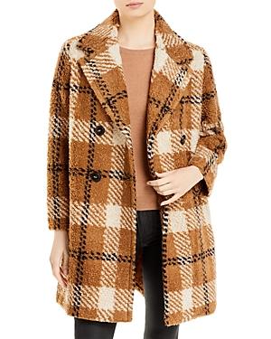 Cinzia Rocca Plaid Sherpa Peacoat