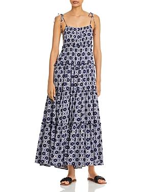Aqua Batik Tiered Maxi Dress - 100% Exclusive