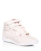 Reebok Women's Freestyle Hi Muted Leather High Top Sneakers