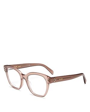 Celine Unisex Square Clear Glasses, 51mm