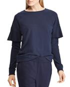 Lauren Ralph Lauren Tiered Sleeve Pullover