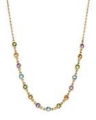 Multi Gemstone Small Beaded Necklace In 14k Yellow Gold, 16 - 100% Exclusive