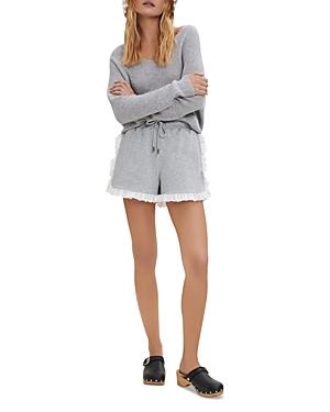 Maje Iode Fleece Shorts