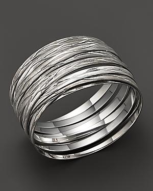 Roberto Coin Sterling Silver Large Bangle