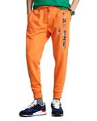 Polo Ralph Lauren Cotton Blend Fleece Madras Logo Print Regular Fit Joggers