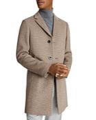 Reiss Barbera Houndstooth Single Breasted Coat