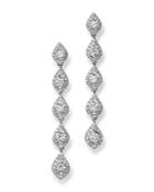 Bloomingdale's Diamond Linear Teardrop Earring In 14k White Gold, 1.75 Ct. T.w. - 100% Exclusive