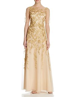 Kay Unger Embroidered Gown