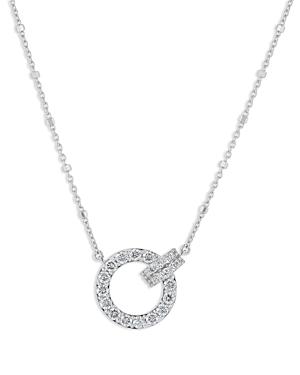 Bloomingdale's Diamond Circle Pendant Necklace In 14k White Gold, 0.75 Ct. T.w. - 100% Exclusive