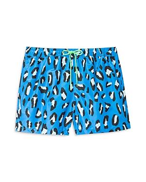 Ps Paul Smith Leopard Print Swim Trunks