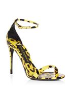 Dolce & Gabbana Women's Leopard Print High Heel Sandals