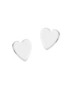Bloomingdale's Medium Heart Stud Earrings In 14k White Gold - 100% Exclusive