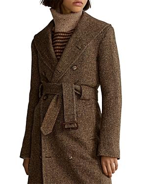 Polo Ralph Lauren Herringbone Tweed Trench Coat