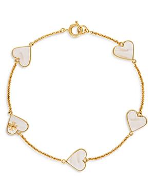 Tory Burch Stone Heart Bracelet