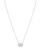 Aqua Sterling Silver Ellipse Pendant Necklace, 15 - 100% Exclusive