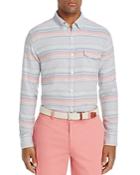Vineyard Vines Sunset Lake Cosby Stripe Button-down Slim Fit Shirt