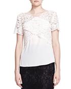 The Kooples Crossover Lace Top