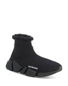 Balenciaga Women's Speed 2.0 Knit High Top Textured Trim Sock Sneakers