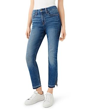 Jen7 Straight Ankle Released Hem Jeans In Bayview