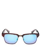 Maui Jim Kawika Polarized Mirrored Square Sunglasses, 54mm