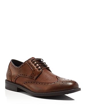 Robert Wayne Jace Pebbled Leather Wingtip Oxfords - Compare At $119.95