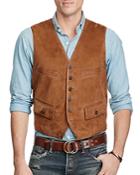 Polo Ralph Lauren Postboy Suede Leather Vest