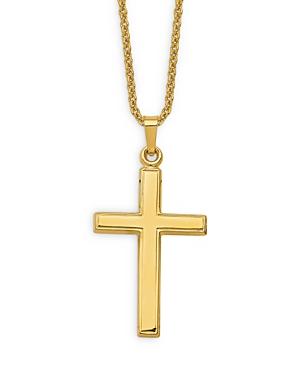 Bloomingdale's Polished Cross Pendant Necklace In 14k Yellow Gold, 20 - 100% Exclusive